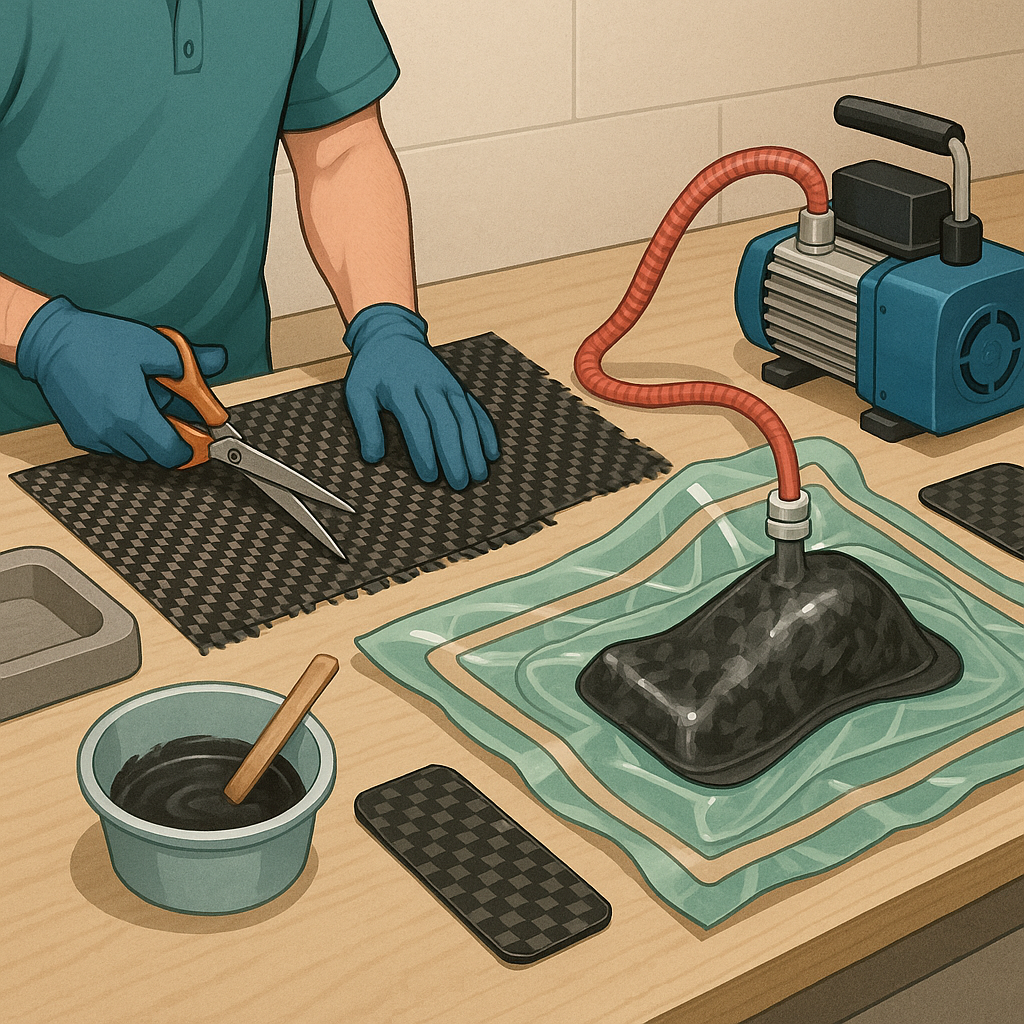 Carbon fibre fabrication for hobbyists: project ideas and practical tips.