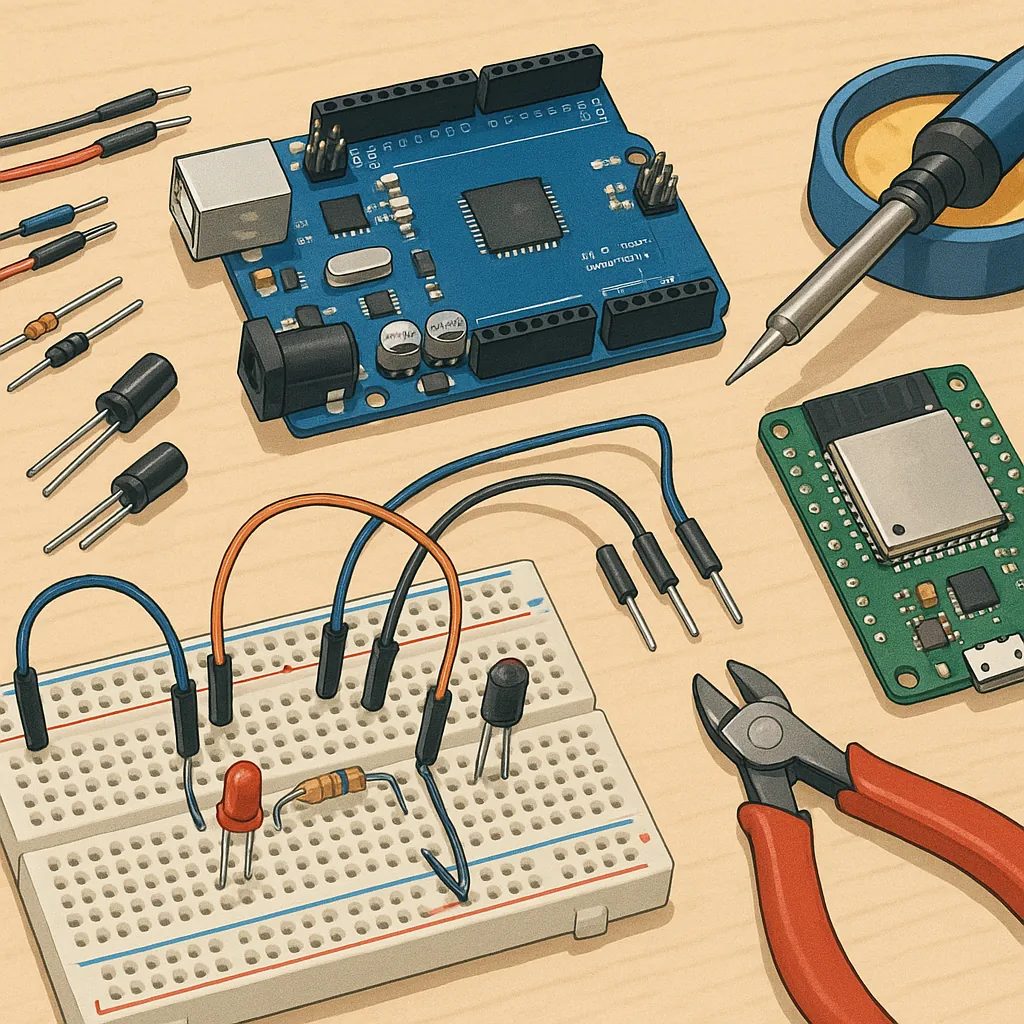Beginner's Guide to Hobby Electronics: Arduino, ESP32, Circuits and Soldering.