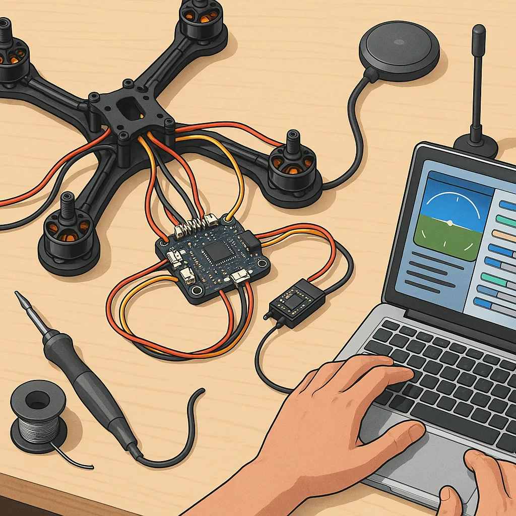 Flight controller setups for hobbyists: a step-by-step build log.